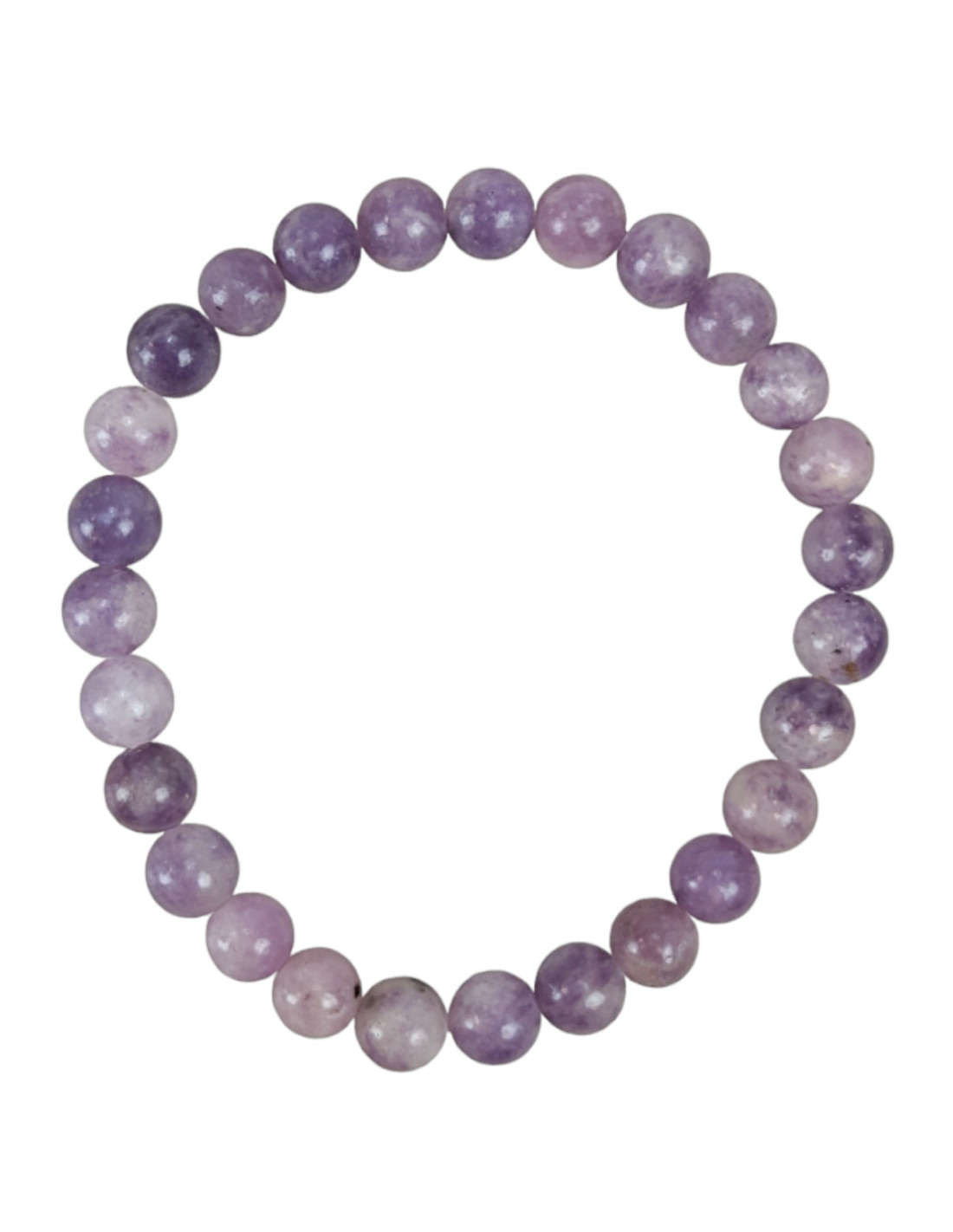 Bracelet Elastique L Pidolite Naturelle Boules Mm