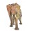 Great Statue wooden elephant H30cm. Rare piece !