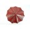 Display shape earrings for umbrella solid wood red hue H26cm