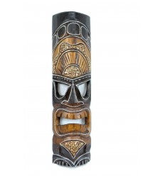 Maschera Tiki Polinesiana h50cm legno. Decorazione esotica.