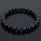 Bracelet Lithotherapie Agate Black natural - balance the energies, protects the pregnancy.