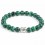 Natural Malachite bracelet + Buddha pearl. Free shipping.