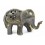 Figurina proboscide di elefante in aria. Reale bronzo Asia.