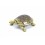 Figurine miniature Turtle in bronze. Creation craft.