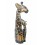 Statues "Giraffe and his girafon" wood H50cm. Deco Safari Savanna Africa.
