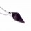 Chain with pendant Amethyst natural style pendulum. Anti-stress and soothing.