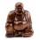 Statuetta di Buddha cinese felice di buddha in legno a buon mercato.