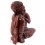 Statuetta di Buddha pensatore in legno. Deco di importazione Asia.