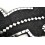 Gecko Margouillat Salamandre mural 60cm mosaique de verre noir pailleté