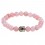 Bracelet rose quartz natural. Purchase cheap, free shipping. 