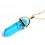 Necklace with pendant peak turquoise . Stability and well-being.