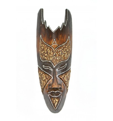 Wooden mask 30cm - decoration ethnic chic african style.