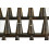 Porte-bagues / Présentoir à bagues (24 cônes) en bois teinte marron chocolat