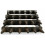 Door-rings / Display-rings (24 cones) in wood hue chocolate brown