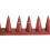 Porta-anelli in legno massello di colore rosso / Display-ring (7 coni)