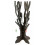 Gioielli albero per collane, bracciali,orologi in legno massello tinto marrone cioccolato