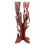 Gioielli albero per collane, bracciali,orologi, in legno massello di colore rosso