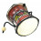 Mini djembe, tamburello, strumento di apprendimento per il bambino il bambino.