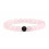 Bracelets of distance / lovers - black Agate and rose Quartz - free Delivery !!!