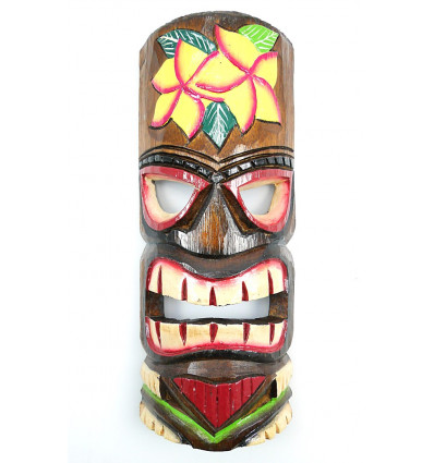 Cheap wooden tiki mask. Wall decoration Tahiti Polynesia Maori.
