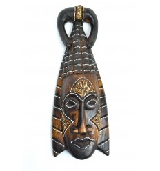 African mask in wood 30cm tribal style. 