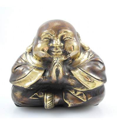 Bouddha rieur chinois. Statuette bronze. Décoration chinoise. Achat.