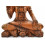 Statue Shiva en bois, décoration Hindouisme Inde artisanat, achat.