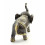 Statua deco elefante trompe in aria porta fortuna. Bronzo artigianale.