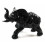 Grande design moderno della statua dell'elefante, nero lucido, acquisto economico.