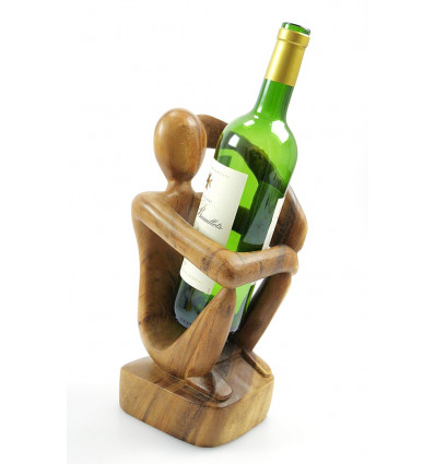 Portabottiglie, idea originale per l'esposizione di bottiglie di vino, idea regalo.