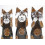 Décoration chat. Statuettes chats de la sagesse maison du monde.