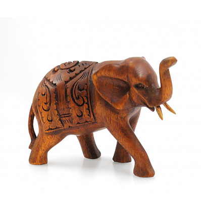 Figurine elephant trunk in the air, porte bonheur feng shui india.