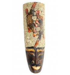 Original African salamander mask. Decoration of the world cheap.