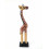Statua giraffa in legno, deco atmosfera della savana africana acquisto non costoso.