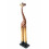 Statua giraffa in legno, deco atmosfera della savana africana acquisto non costoso.