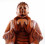 Sculpture Buddha Shakyamuni seated in a wood. Buddha Statue In Bali.