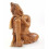 Buddha Statue sitting h20cm raw wood carved hand