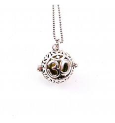 Bola pregnancy with chain in silver metal