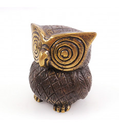Figurine owl owl in bronze cheap. Gift idea collection.