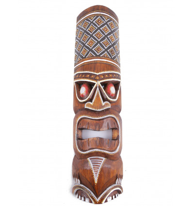 Purchase small tiki mask wood cheap. Decoration Tiki tahiti.