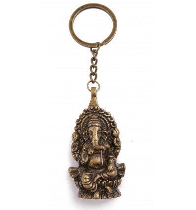 Ganesh keychain bronze color ethnic style low price.