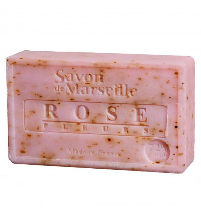 Il sapone di marsiglia naturale con petali di rosa. Fatti a mano sapone.