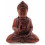 Statue de Bouddha en bois artisanale mûdra éducation argumentation