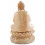 Statue of Buddha sitting on lotus h40cm - Wood-natural tint