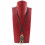 Bust Display necklaces in solid wood red H25cm