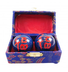 Boules de Qi Gong "Bonne chance" - Réflexologie et acupression 35mm