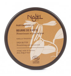 Il burro di karité profumo di vaniglia Najel. Biologica certificata. Cura naturale.