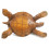 Great statue Turtle earth L30cm in solid wood carved by hand