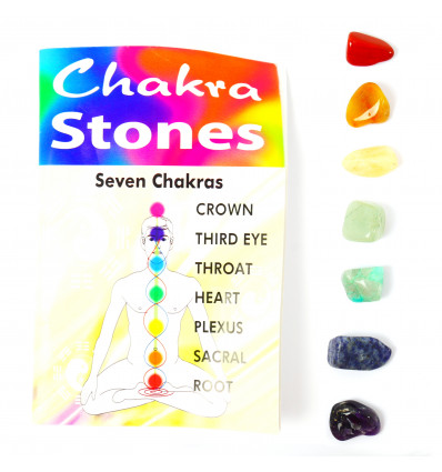 Set-7 healing stones - natural Stones semi-precious "The 7 chakras"