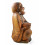 Laughing Chinese Buddha statue carved 40cm from back other view left side